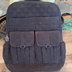 Espresso VERA BRADLEY Backpack w/ Floral Interior